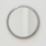 Mirror, 2016, Glass, aluminium, hardboard, 23 cm diameter