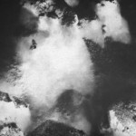 Les Grands Fonds_1, Diptych (detail part 1), 2010, Negative on gelatin silver paper, toned with gold, 52 x 62 cm framed
