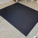 Untitled (Black Prism Vinyl Flooring), 2018, Vinyl flooring, 400 x 500 x 0,3cm 