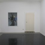 Untitled (GRAPHIC 2M 2,6mm 0,25mm MOSAIK SCHW T EXCLUSIVE 260 Shiny Black), 2018, Vinyl carpet, 400 x 400 x 0,2 cm / 250 x 100 x 0,2 cm