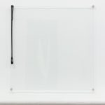 Untitled (wip_wig_weed), detail, 2018, triptych, wip, wig, c-print mounted on plexiglas, glass, 100 x 100 x 4 cm each part 
