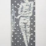 Mummie F, 2016, bleach on denim, 180 x 70 cm